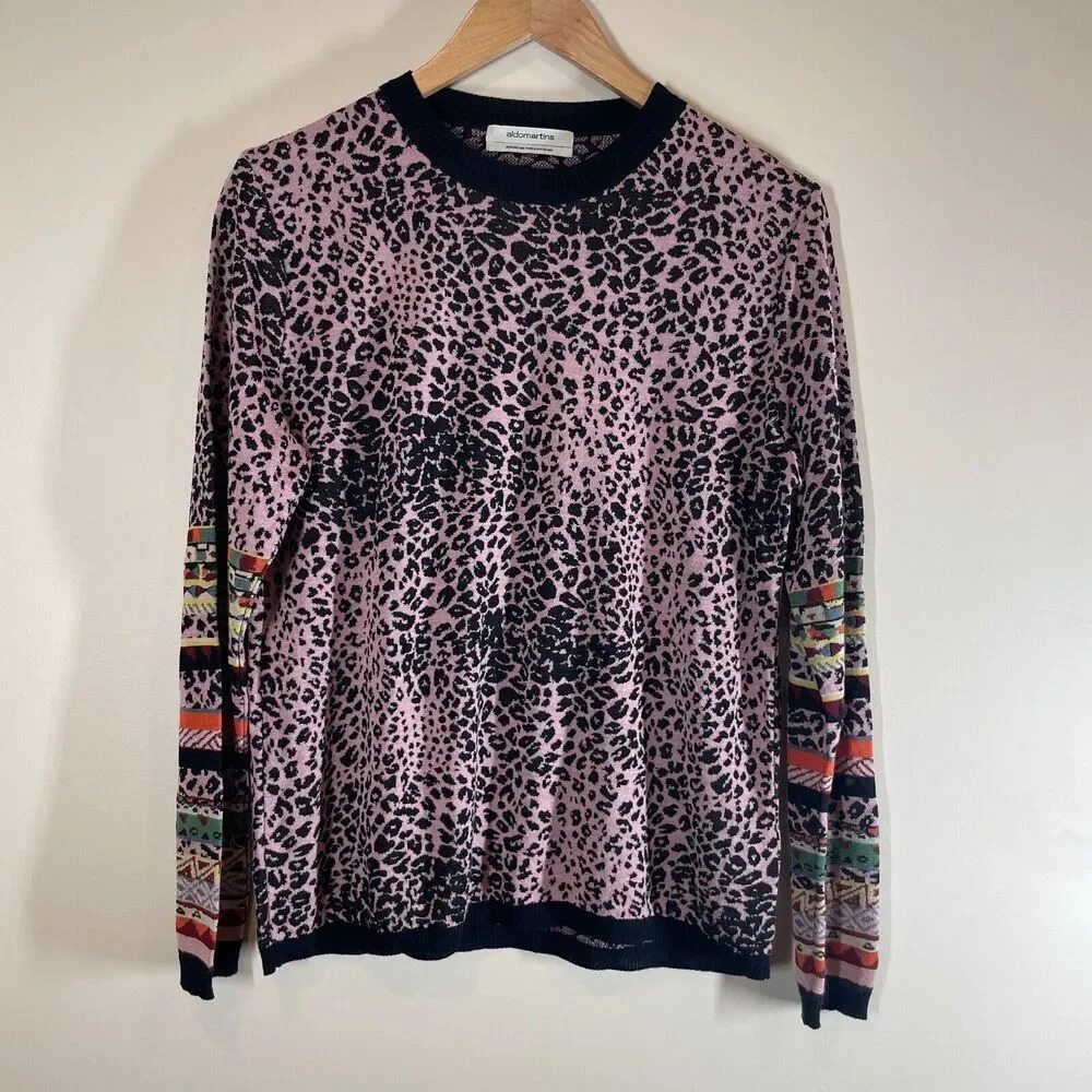 Aldomartins Montage Knit Pullover Sweater Size M *READ Long Sleeve Crew‎ Neck